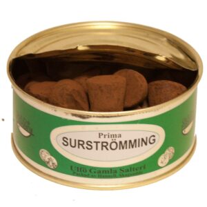 Alternative view of Surströmmingsburk med choklad Tryffel, Havssalt